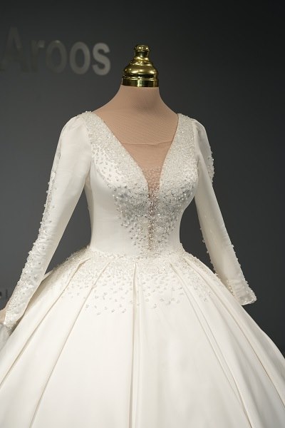 لباس عروس مدل ساتن آماتیس 4 لباس عروس مدل ساتن آماتیس