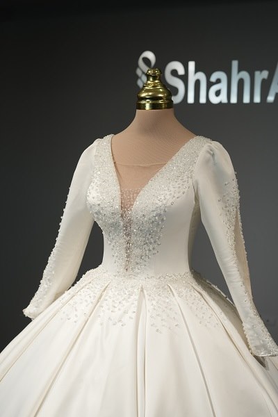 لباس عروس مدل ساتن آماتیس 5 لباس عروس مدل ساتن آماتیس