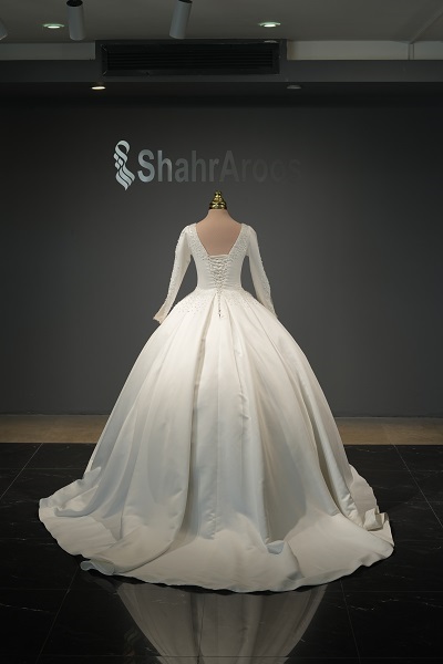 لباس عروس مدل ساتن آماتیس 6 لباس عروس مدل ساتن آماتیس