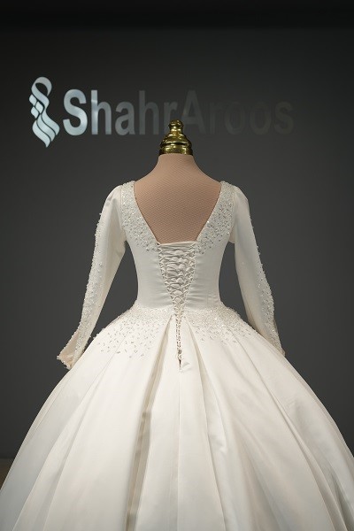 لباس عروس مدل ساتن آماتیس 7 لباس عروس مدل ساتن آماتیس