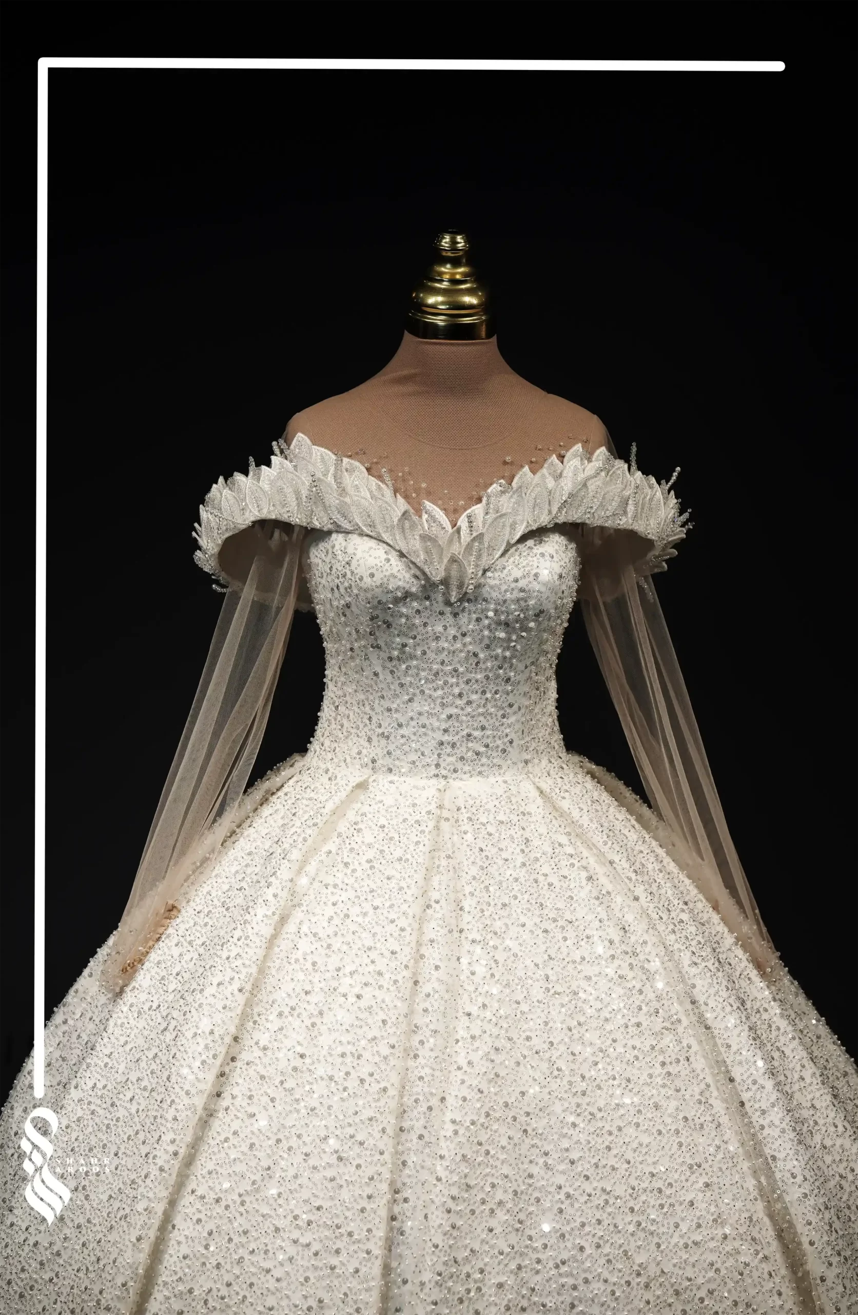 لباس عروس مدل گل نرگس 4 لباس عروس مدل گل نرگس