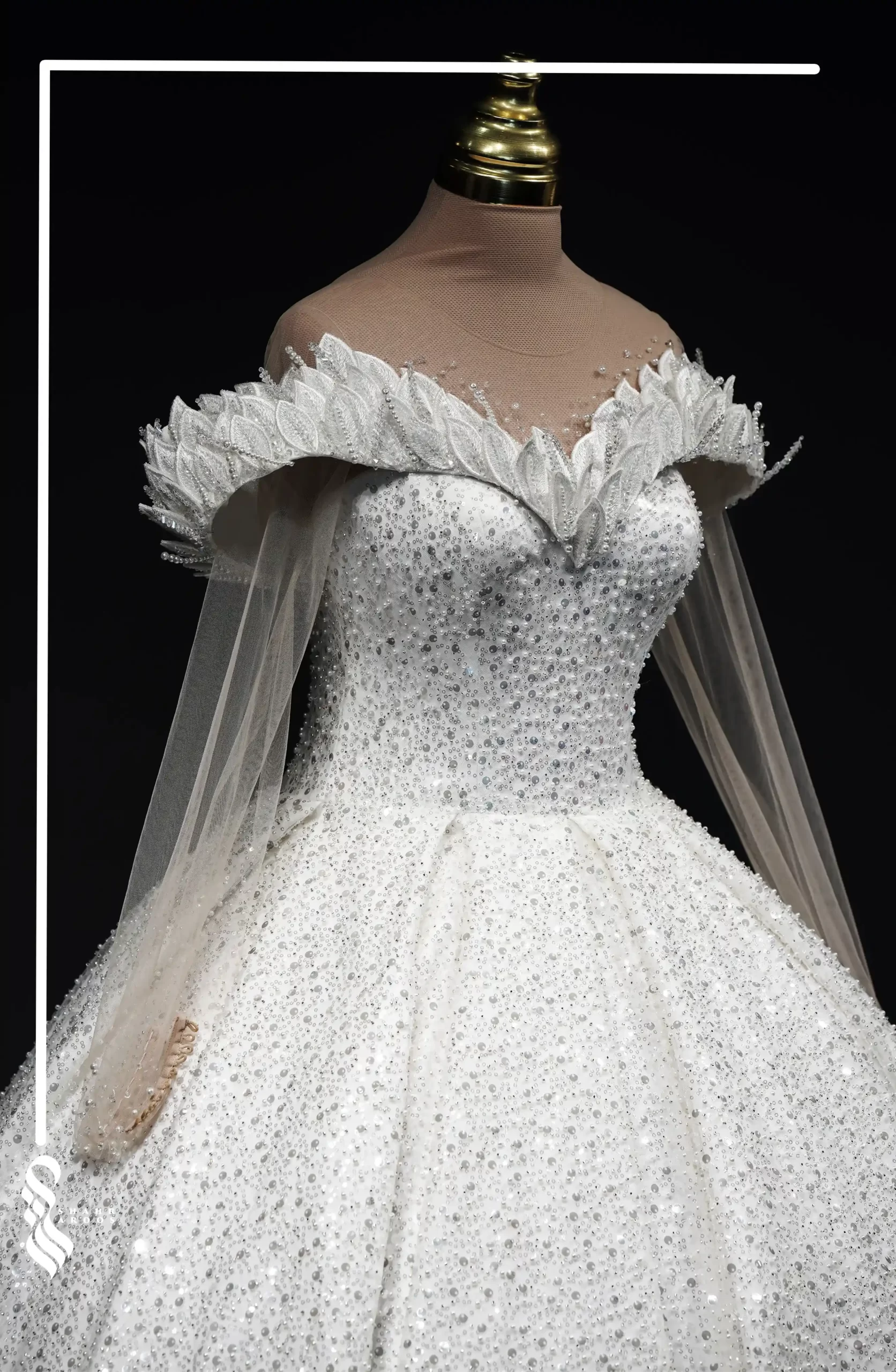 لباس عروس مدل گل نرگس 5 لباس عروس مدل گل نرگس