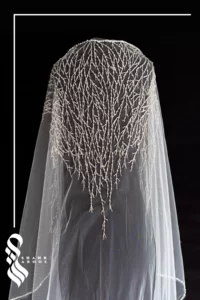 تور سر عروس کد 576