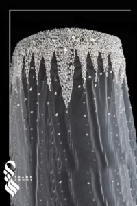 تور سر عروس کد 580