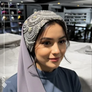 شال حجاب طوسی کد 2