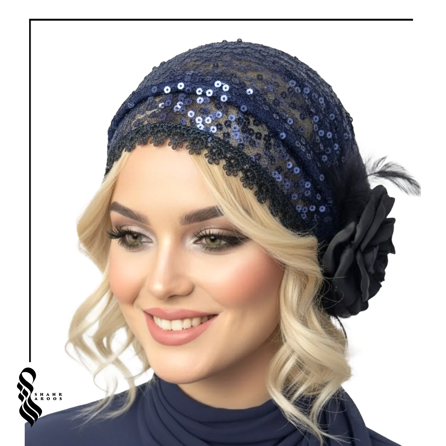 توربان سرمه ای کد 45 3 توربان سرمه ای کد 45