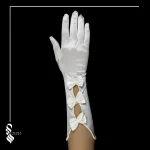 دستکش ساتن عروس کد 11 1 دستکش ساتن عروس کد 11