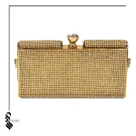 کیف مجلسی نگین دار برنزی کد 107 1 کیف مجلسی نگین دار برنزی کد 107