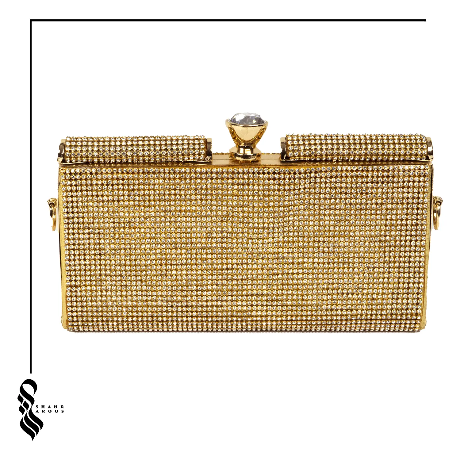 کیف مجلسی نگین دار برنزی کد 107 3 کیف مجلسی نگین دار برنزی کد 107