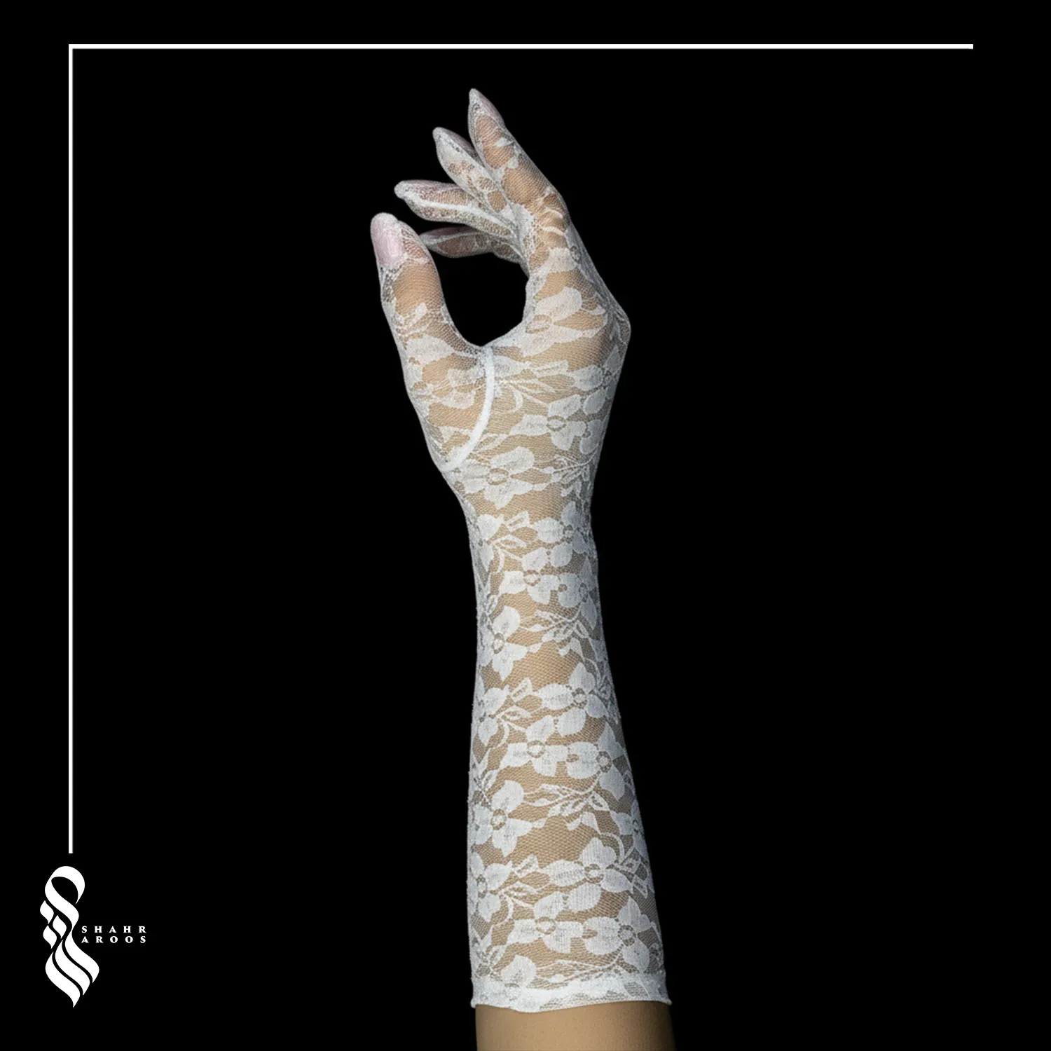 دستکش دانتل عروس کد 10 6 دستکش دانتل عروس کد 10