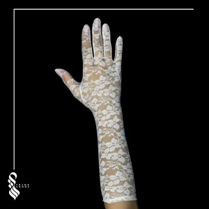 دستکش دانتل عروس کد 10