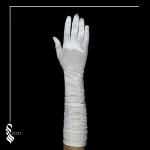 دستکش ساتن عروس کد 14